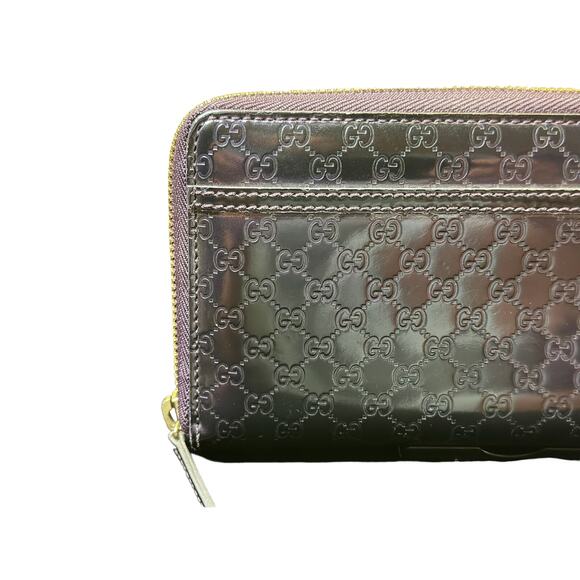 Rare Purple‎ Gucci Guccissima Long Wallet Zip Around*Beautiful! Great Condition! - Picture 4 of 12